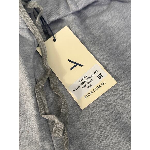 Atoir the goalkeeper track pants grey marle NWT SIZE XS/6 - Picture 3 of 4